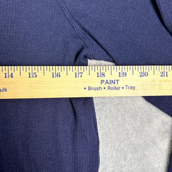 NWOT Y2K Ribbed Knit Henley Navy Women's Large Bella Swan Twilight Core - Picture 5 of 8